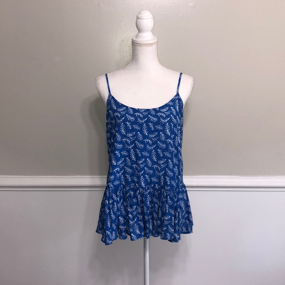 Old Navy Blue Print Camisole Tank